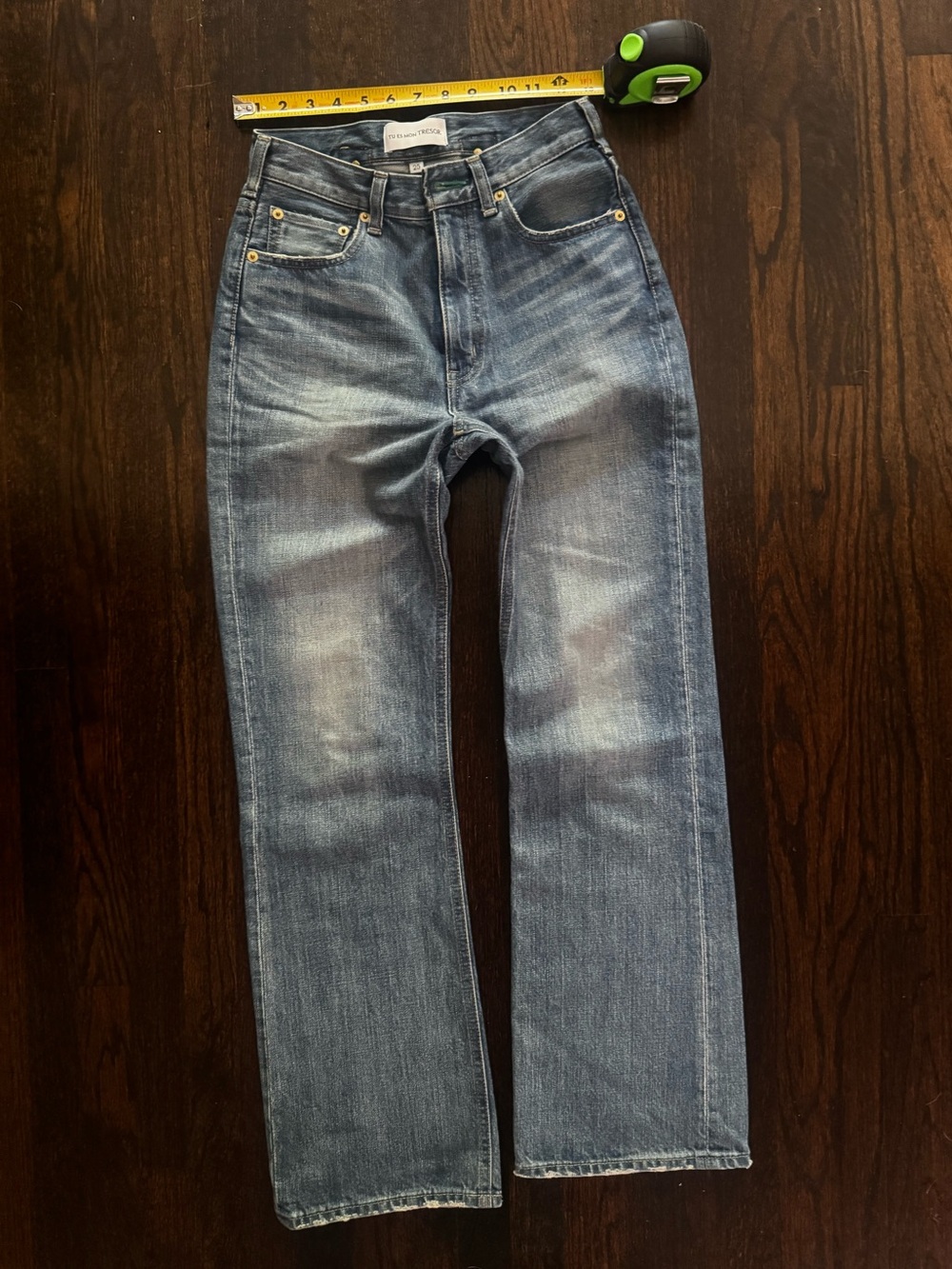 Tu es mon TRESOR The Tanzanite Jean 1 year Straight Leg Japanese denim jeans 25